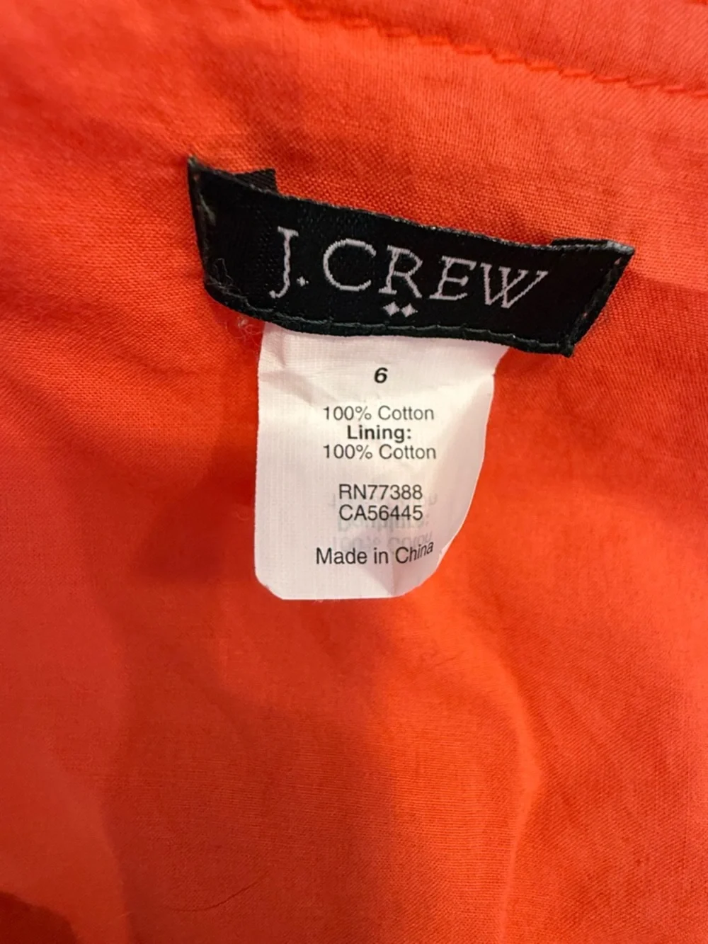 J. Crew Factory boho red V neck midi dress summer chic SZ 6 - Picture 8 of 15